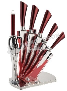 Набор ножей Kelli KL-2084 8 пр.(8 ПРЕДМЕТОВ: 1.Топорик кухонный 7