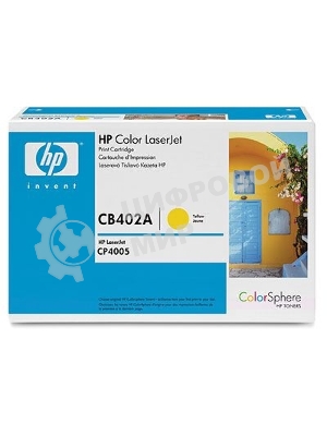 Картридж лазерный HP CB402A желтый CP4005
