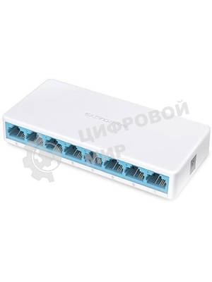 Коммутатор Mercusys MS108, 8 портов Ethernet 100 Мбит/с