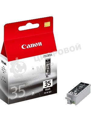 Картридж струйный Canon PGI-35Bk (1509B001) черный (9.30 мл, 200 стр.) для Canon PIXMA iP100, iP110