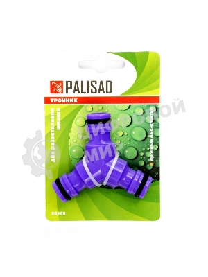 Тройник Palisad для разветвления или соединения, штуцерный, пластмассовый