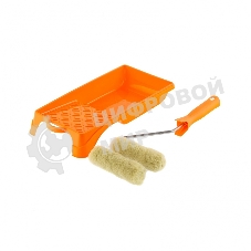 Малярный набор Сибртех для фасадных работ: кювета 150 мм х 290 мм и мини-валик 110 мм