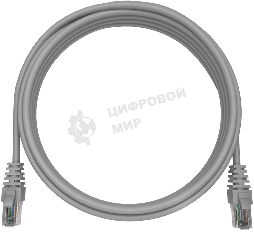 Патч-корд NTSS NTSS-PC-UTP-RJ45-5e-2.0-LSZH-GY NTSS-PC-UTP-RJ45-5E-2.0-LSZH UTP RJ-45 вил.-вилка RJ-45 cat.5e 2м серый LSZH (уп.:1шт) 26AWG
