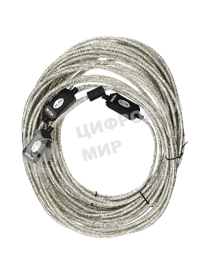 Кабель-адаптер VCOM VUS7049-25M USB2.0-repeater, удлинительный активный Am-->Af 25м