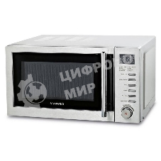 Микроволновая печь Starwind SMW5220 серебристый, 20 л, 700 Вт, переключатели - кнопки, поворотный механизм