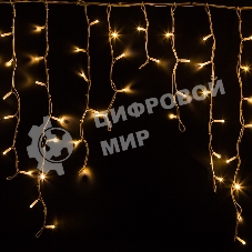 Гирлянда Neon-night Айсикл (бахрома) светодиодный, 5,6 х 0,9 м, белый провод 