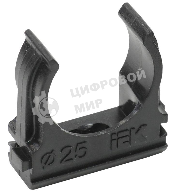 Держатель с защелкой CF25 IEK черный CTA10D-CF25-K02-100