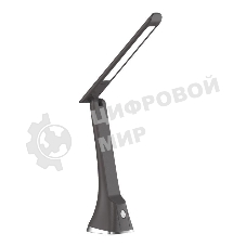 Светильник настольный UF-733 С02 LED 8Вт 3 ур. ярк. черный Ultraflash 14184