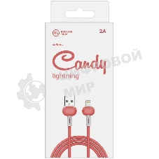 Кабель Redline Candy УТ000021989 Lightning (m) USB A(m) 1м красный