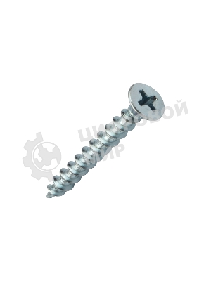 Саморез оконный Kranz острый, 4.1х35, белый цинк, короб (500 шт./уп.)