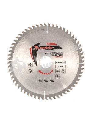 Пильный диск Matrix по дереву, 200x32мм, 60 зубьев, + кольцо, 30/32 Professional