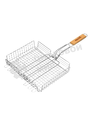 Решетка-гриль Sparta 240х310х55 мм, объемная хромированная