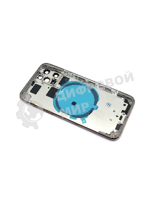 Задняя крышка (корпус) в сборе с рамкой для Apple iPhone 11 Pro золотой