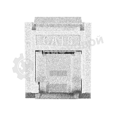 Модуль-вставка Keystone Jack RJ-45 ExeGate KJ-8P8C-U-C6-180SH-Dual (Кат.6, неэкранированная, 180 градусов, со шторками, IDC Krone/110)