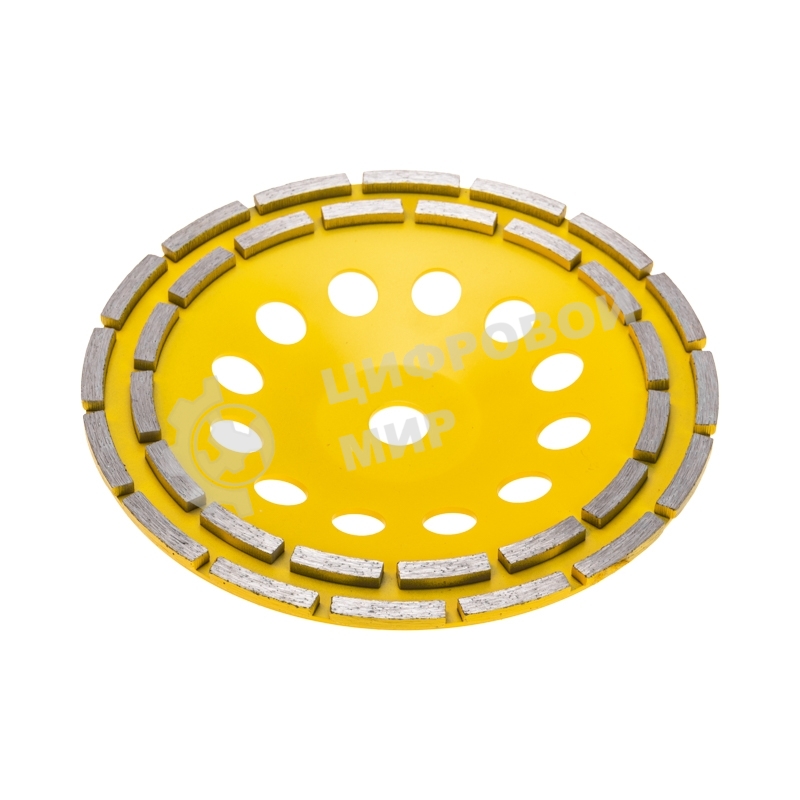 Чашка алмазная шлифовальная Kranz двухрядная, 230х22,2 мм