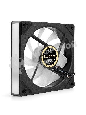 Вентилятор с подсветкой ExeGate EX12025H3P4PPRM-PWM.ARGb (120x120x25, ARGb, Hydraulic bearing (гидродинамический), 4pin + 3pin, 600-1800RPM, 26dBA)