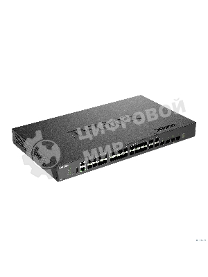 Коммутатор D-Link DXS-3410-32SY/A1A Управляемый L3 стекируемый коммутатор с 28 портами 10Gbase-X SFP+ и 4 портами 25Gbase-X SFP28