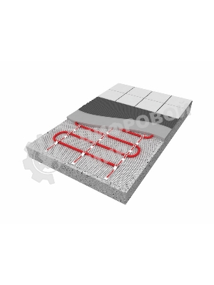 Теплый пол (нагревательный мат) Rexant Extra, площадь 7,0 м2 (0,5 х 14,0 метров), 1120Вт, (двух жильный)