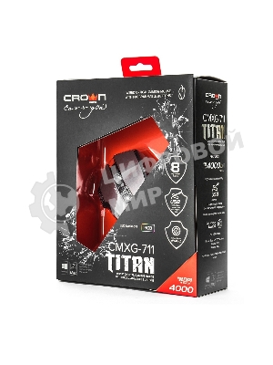Мышь проводная Crown Gaming CMXG-711 черный, 4000 dpi, USB, кнопки - 8