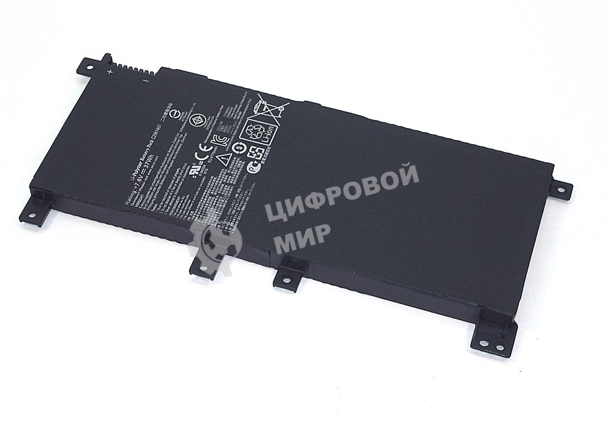 Аккумуляторная батарея для ноутбука Asus X455 (C21N1401) 7.6V 37Wh Orig