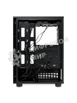 Компьютерный корпус HSPD F510, Panoramic Mid Tower, черный, TG, 0.5 SPCC, 3x120мм ARGb ATX, mATX, mITX 180/280/160мм 1x2.5