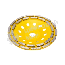 Чашка алмазная шлифовальная Kranz двухрядная, 180х22,2 мм