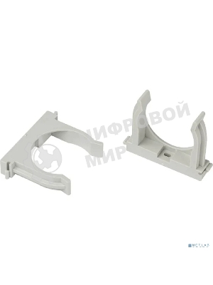 Держатель для труб (клипса) ЭРА d20мм CLIP-20-G-MP прямой монтаж сер. (уп.100шт)