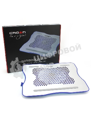 Подставка для ноутбука CROWN CMLC-1001 silver&blue (до 15,6