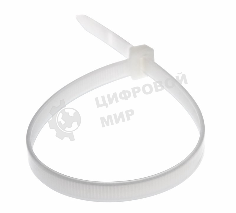 Хомут-стяжка кабельная нейлоновая Rexant 300 x7,6 мм, белая, упаковка 100 шт.