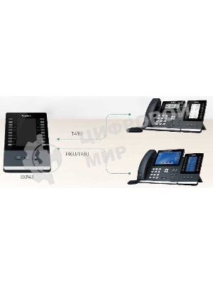 Модуль расширения YEALINK EXP43, цветной экран, для телефонов SIP-T43U, SIP-T46U, SIP-T48U, шт