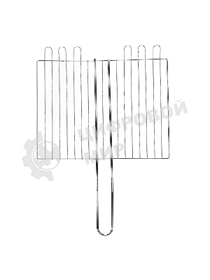 Решетка-гриль Sparta 240х310х55 мм, объемная хромированная