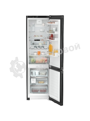 Холодильник Liebherr CNBDC 573I-22 001 черная нержавеющая сталь двухкамерный 266/94л морозилка снизу