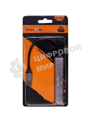Переходник USB 3.0 -->USB3.0+3 USB2.0, Aluminum Shell, 0.2м Telecom TA308U