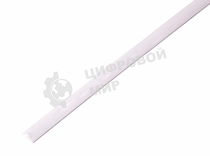 Термоусаживаемая трубка Rexant 5,0/2,5 мм, белая, упаковка 50 шт. по 1 м