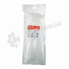 Хомут-стяжка кабельная нейлоновая Rexant 300 x7,6 мм, белая, упаковка 100 шт.