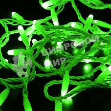 Гирлянда Neon-night Нить 10м, с эффектом мерцания, белый ПВХ, 24В, зеленый