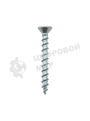 Саморез оконный Kranz острый, 4.1х35, белый цинк, короб (500 шт./уп.)