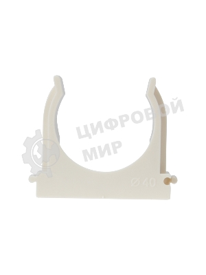 Крепеж-клипса для монтажного пистолета Rexant Ø 40 мм, белая (25 шт/уп)