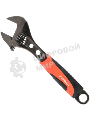 Ключ разводной Patriot AWF-300, обрезиненная ручка, 300/35 мм