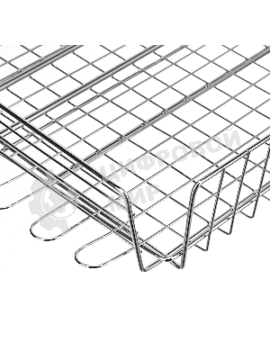 Решетка-гриль Sparta 240х310х55 мм, объемная хромированная