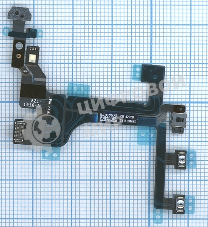 Шлейф кнопки включения и кнопок громкости для iPhone 5С