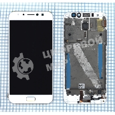 Дисплей для Asus Zenfone 4 Selfie Pro ZD552KL белый с рамкой