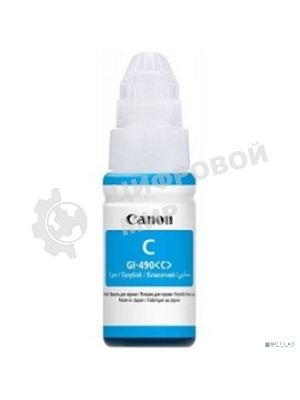 Чернила Canon GI-490C 0664C001 голубой (70 мл) для Canon Pixma G1400/2400/3400