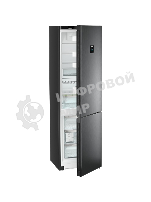 Холодильник Liebherr CNBDC 573I-22 001 черная нержавеющая сталь двухкамерный 266/94л морозилка снизу