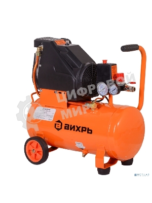Компрессор винтовой Вихрь КП-195/24 безмасляный 195л/мин 24л 1100Вт оранжевый/черный 74/3/20