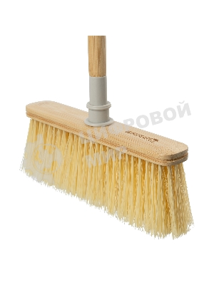Щетка бамбуковая для подметания пола 26,5 см с черенком, 117 см, Home Palisad