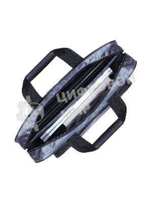 Сумка для ноутбука ExeGate EX264612RUS Office F1596 Dark-Grey, темно-серая, полиэстер, для ноутбуков до 15.6