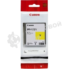 Картридж струйный Canon PFI-120 Y 2888C001 желтый (130мл) для Canon Canon imagePROGRAF TM-200/205