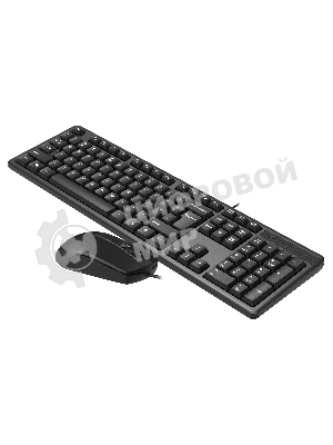 Комплект клавиатура+мышь A4Tech KK-3330S проводной, USB, 1200 DPI, чёрный