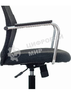 Кресло Бюрократ KB-5M TW-01 3C11 черный, сетка/ткань, 120 кг, механизм качания, с подголовником